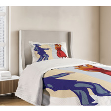 Funky Dancer Couple Bedspread Set