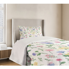 Botanical Herbs Nature Bedspread Set