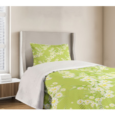 Fresh Green Springtime Bedspread Set