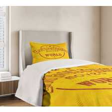 Enthusiasm Words Bedspread Set