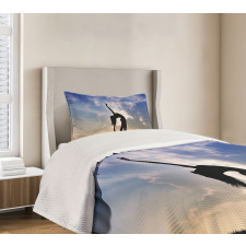 Silhouette Dancing Nature Bedspread Set