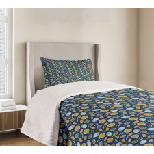 Lemons with Oranges Bedspread Set