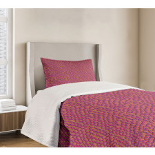 Fish Scale Style Waves Bedspread Set