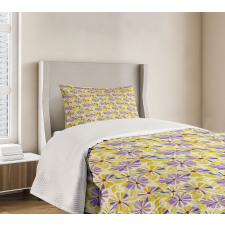 Nostalgic Spring Flowers Bedspread Set