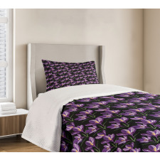 Tender Crocus Bouquet Bedspread Set