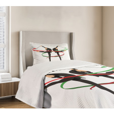 Olympic Sports Theme Bedspread Set