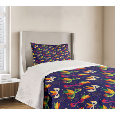 Carnival Masks Bedspread Set