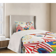 Striped Tents Bedspread Set