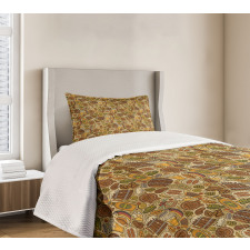 Cartoon Oktoberfest Bedspread Set