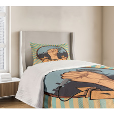 Vocal Hand Mic Bedspread Set