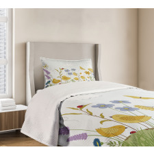 Lively Summer Garden Bedspread Set