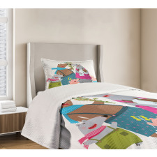 Family Theme Parenthood Bedspread Set