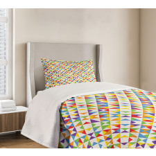 Rainbow Mosaic Tiles Bedspread Set