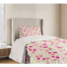 Summer Daisies Pastel Tone Bedspread Set