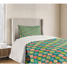 Vibrant Springtime Daisies Bedspread Set