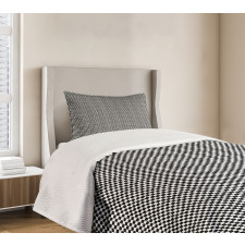 Checkered Abstract Style Bedspread Set