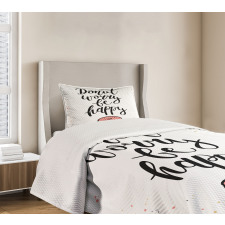 Donut Worry Words Stains Bedspread Set