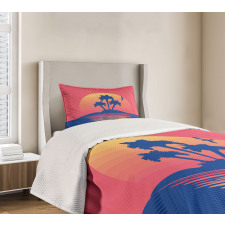 Tropical Land Horizon Bedspread Set