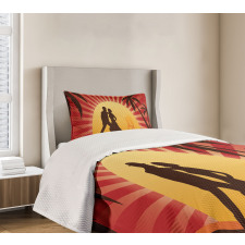 Dancing Tango Couple Bedspread Set