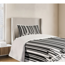 Barcode City Buildings Bedspread Set