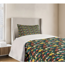 Colorful Tyrannosaurus Bedspread Set