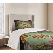 Caterpillar Flower Bedspread Set
