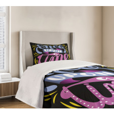 Polka Dots Doodle Bedspread Set