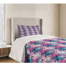 Overlapping Doodle Petals Bedspread Set