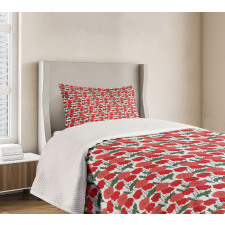 Blossoming Flowers of Spring Bedspread Set