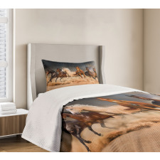 Equine Themed Animals Bedspread Set