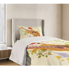 Spring Guitar Composition Bedspread Set