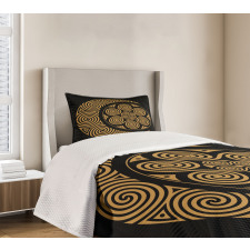 Celtic Moon and Sun Boho Bedspread Set