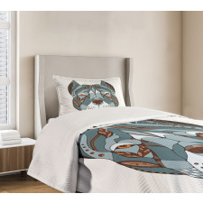 Zentangle Art Terrier Head Bedspread Set