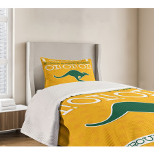 Kangaroo Animal Bedspread Set