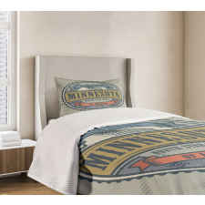 Retro North Star State Bedspread Set