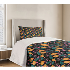 Artwork in Hawaiian Style Bedspread Set