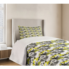 Hibiscus Buds and Blossoms Bedspread Set