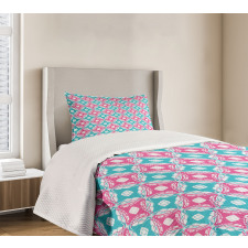 Paintbrush Color Contrast Bedspread Set