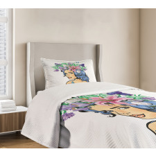 Floral Spring Woman Teen Bedspread Set