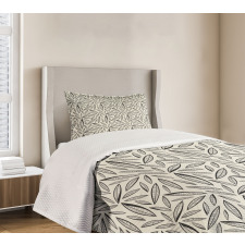 Abstract Foliage Nature Art Bedspread Set