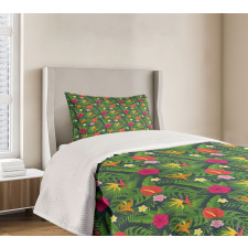 Hawaiian Botanical Aloha Bedspread Set