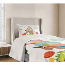 Goofy Donkey with Baggages Bedspread Set