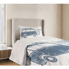 California Surfing Club Vintage Bedspread Set