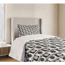 Recording Machine Pattern Bedspread Set