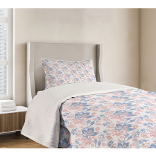 Foliage Leaves and Petals Bedspread Set