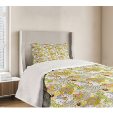 Spring and Summer Flowers Bedspread Set