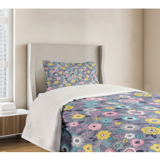 Colorful Flowers Bedspread Set