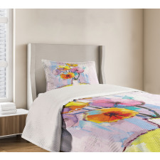 Abstract Oil Paint Art Bedspread Set