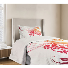 Bird Swirly Wings Bedspread Set