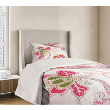 Mystic Bird Eastern Floral Bedspread Set